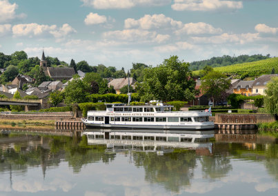 Schiff Prinzessin Marie-Astrid Europa in Schengen Schiff Prinzessin Marie-Astrid Europa in Schengen